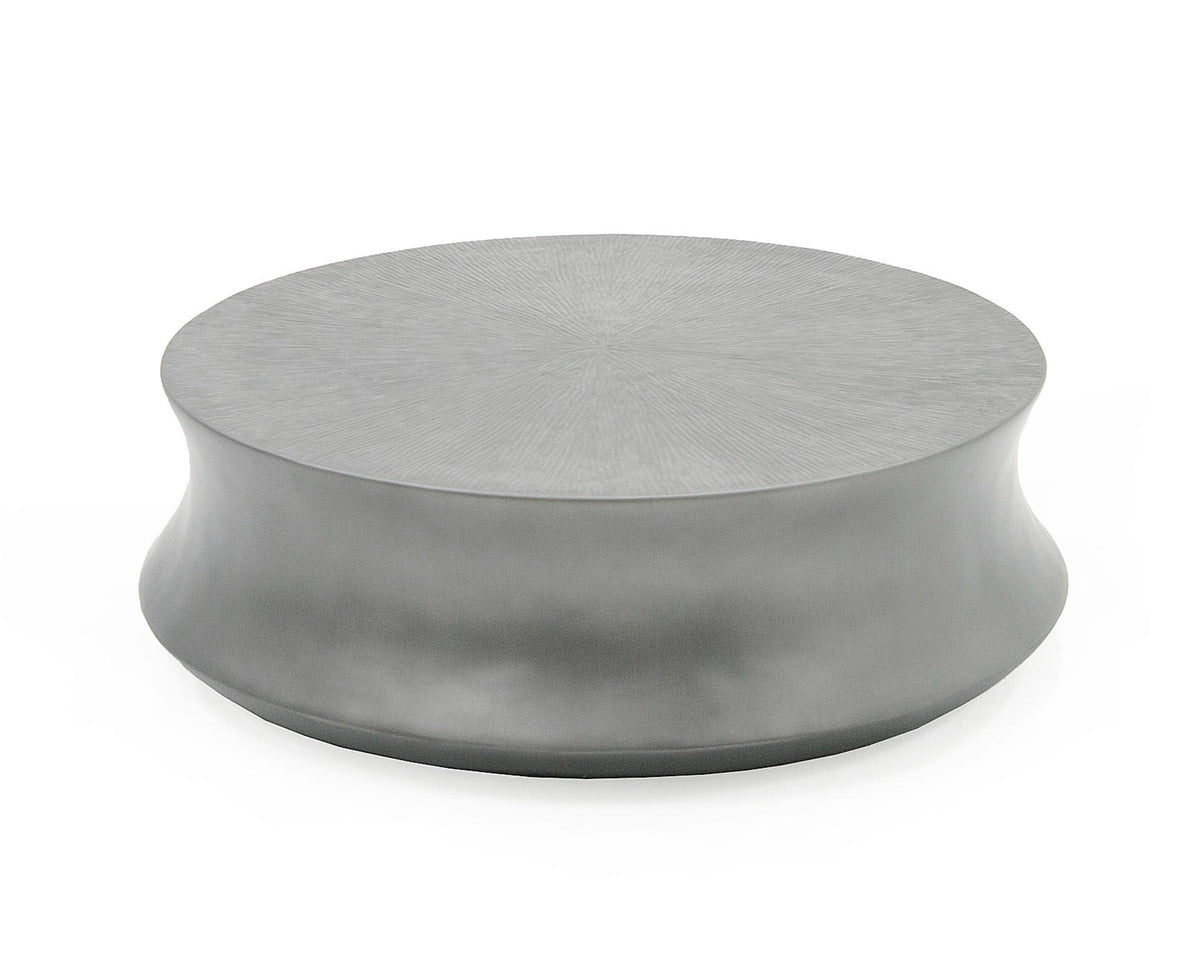 Airdrie - Modern Antique Grey Small Round Coffee Table by VIG Furniture - View 4