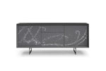 Hawick - Contemporary Dark Grey + Abstract White Paint Buffet by VIG Furniture - View 1