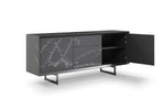 Hawick - Contemporary Dark Grey + Abstract White Paint Buffet by VIG Furniture - View 3