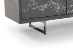 Hawick - Contemporary Dark Grey + Abstract White Paint Buffet by VIG Furniture - View 6