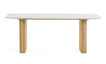 Cambridge White Marble & Mango Rectangular Dining Table by VIG Furniture - View 7