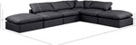 Indulge - Faux Leather 6 Piece Modular Armless Sectional