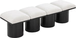 Pavilion - 4 Piece Modular Bench With Black Base