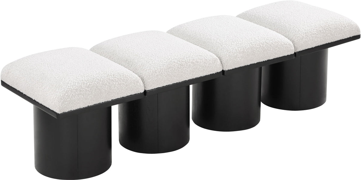 Pavilion - 4 Piece Modular Bench With Black Base