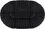 Rummi - Oval Velvet Performance Fabric Upholstered 6 Piece Modular Sectional