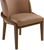Navo - Vegan Leather Upholstered Dining Chair - Brown