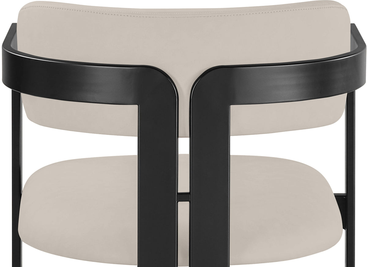 Aurum - Vegan Leather Upholstered Dining Chair (Set of 2) - Taupe