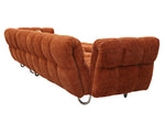 Jacinda - Modern Burnt Orange Fabric Left Facing Sectional Sofa + 2 Yellow Pillows by VIG Furniture - View 6