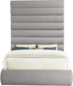 Adam - Boucle Fabric Bed With 89" Headboard