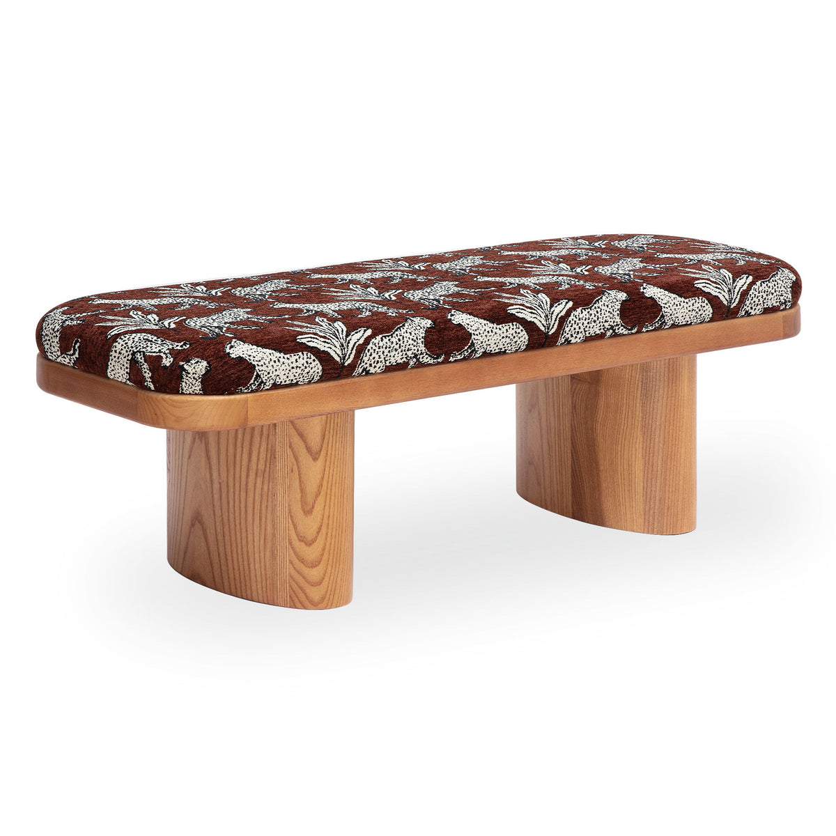 Ollie -  Leopard Jacquard Bench