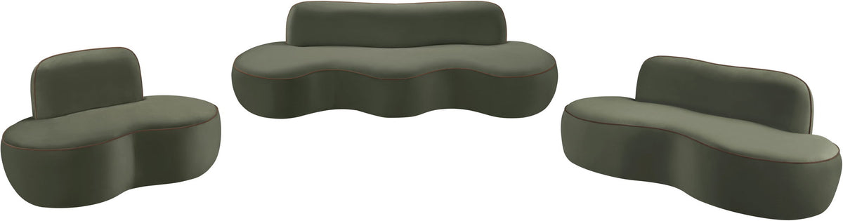Swerve - Velvet 77" Upholstered Loveseat