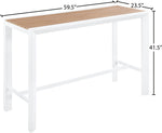 Nizuc - Outdoor Patio Rectangle Bar Table