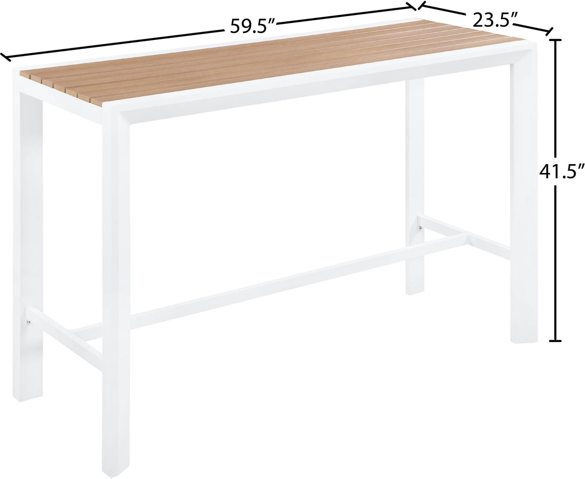 Nizuc - Outdoor Patio Rectangle Bar Table
