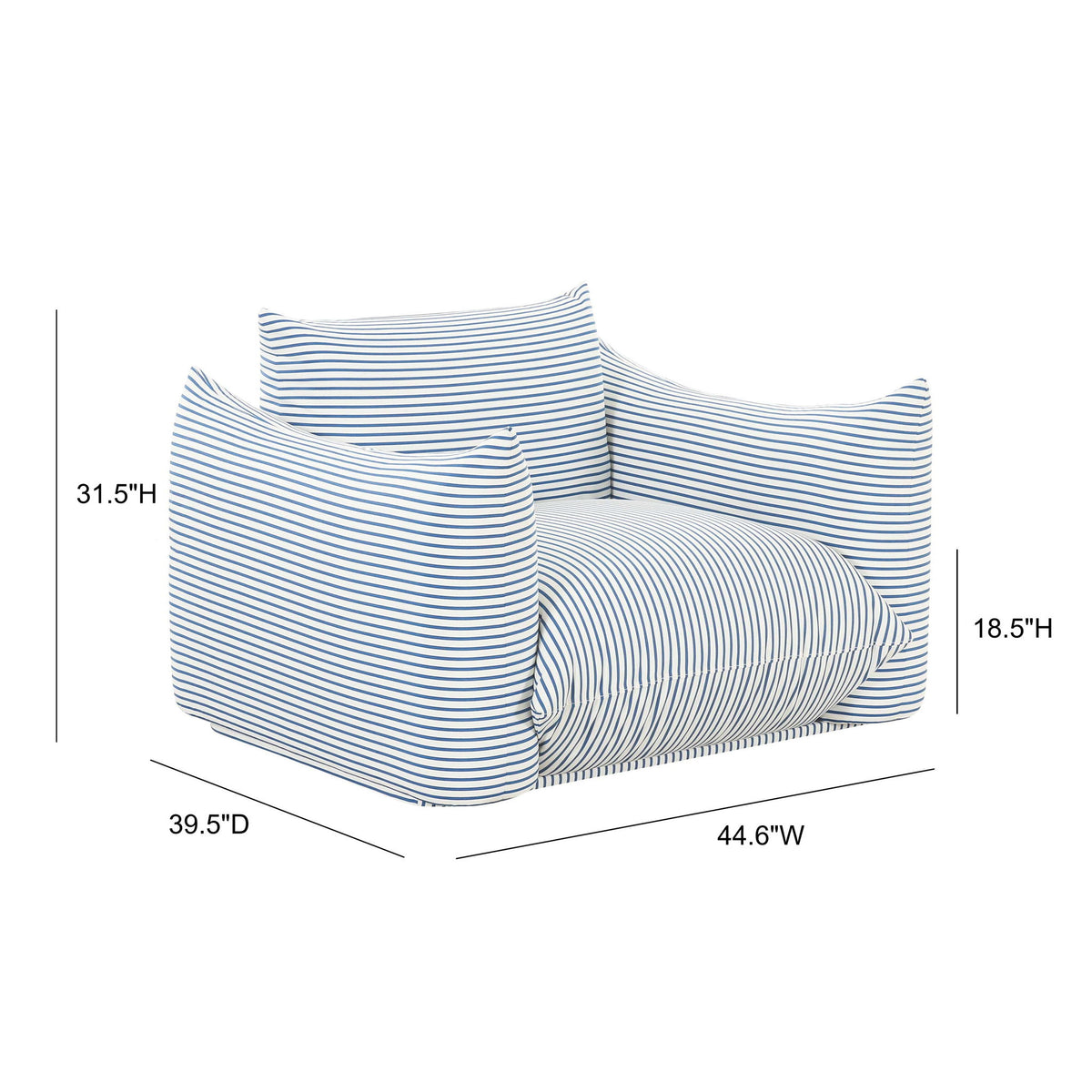 Saint Tropez - Stuffed Outdoor Armchair