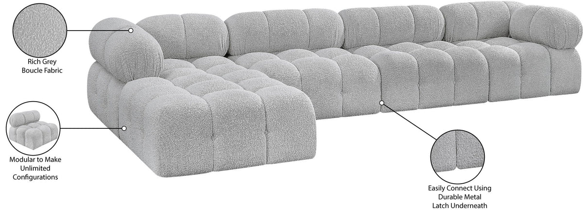 Ames - 5 Piece Fabric Modular Sectional