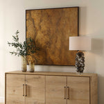 Burn - Hand Painted Canvas - Brown / Woodtone