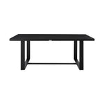 Felicia - Outdoor Patio Dining Table In Aluminum - Black