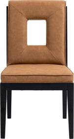 Gwendolyn - Faux Leather Dining Side Chair With Black Frame (Set of 2)