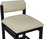 Roundhill - Faux Leather Counter Stool - Black Frame