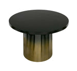 Elmira - Glam Black Ash + Gradient Stainless Steel Round Dining Table by VIG Furniture - View 10