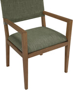 Avon - Linen Textured Performance Fabric Dining Arm Chair