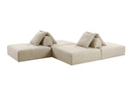 Mondo - Modern Modular Beige Fabric Armless Seat by VIG Furniture - View 15