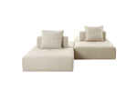Mondo - Modern Modular Beige Fabric Armless Seat by VIG Furniture - View 16