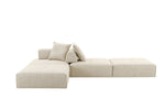 Mondo - Modern Modular Beige Fabric Armless Seat by VIG Furniture - View 8