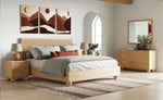 Queen Winters - Modern Natural Oak Bedroom Set