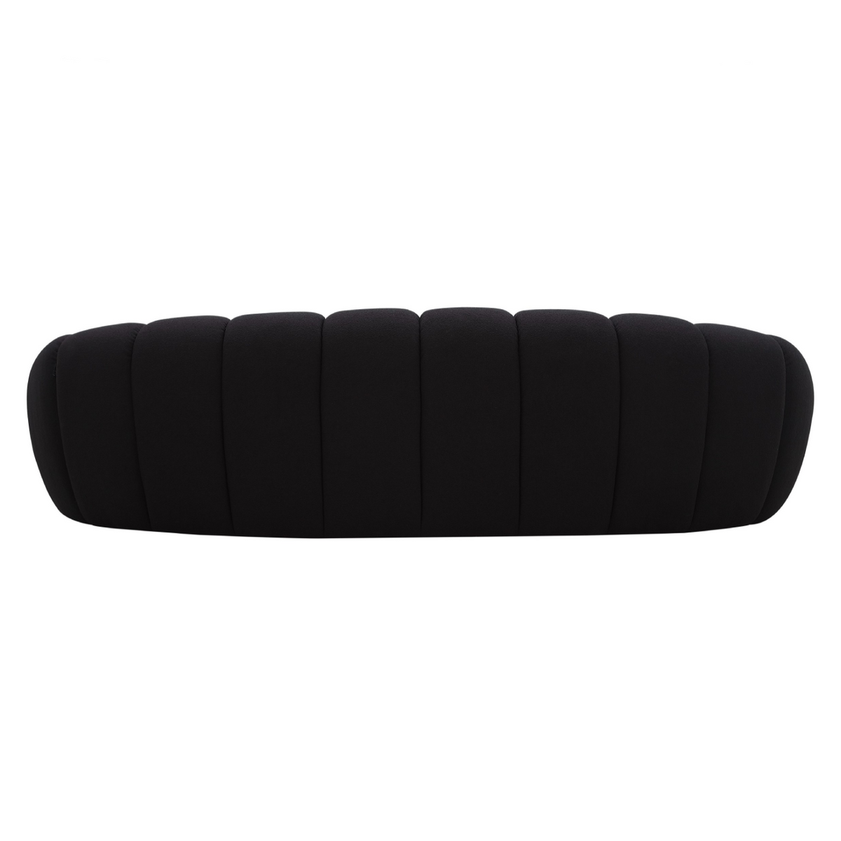 Yolonda - Modern Curved Black Fabric Sofa by VIG Furniture - View 9