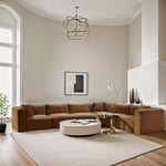 Shaggy - Fabric 6 Piece Modular Corner Sectional