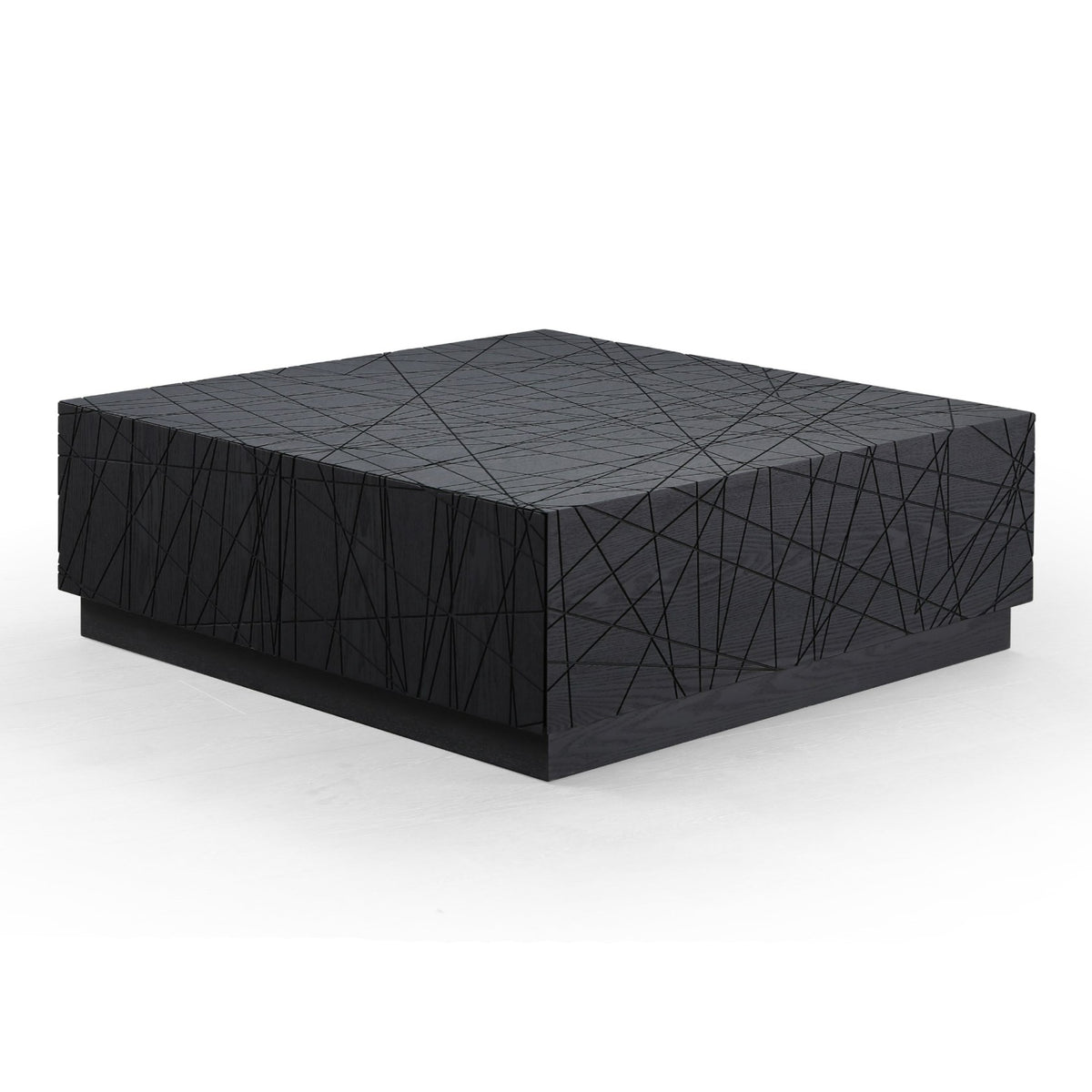 Kenda - Modern Black Oak Square Coffee Table With Storage by VIG Furniture - View 2