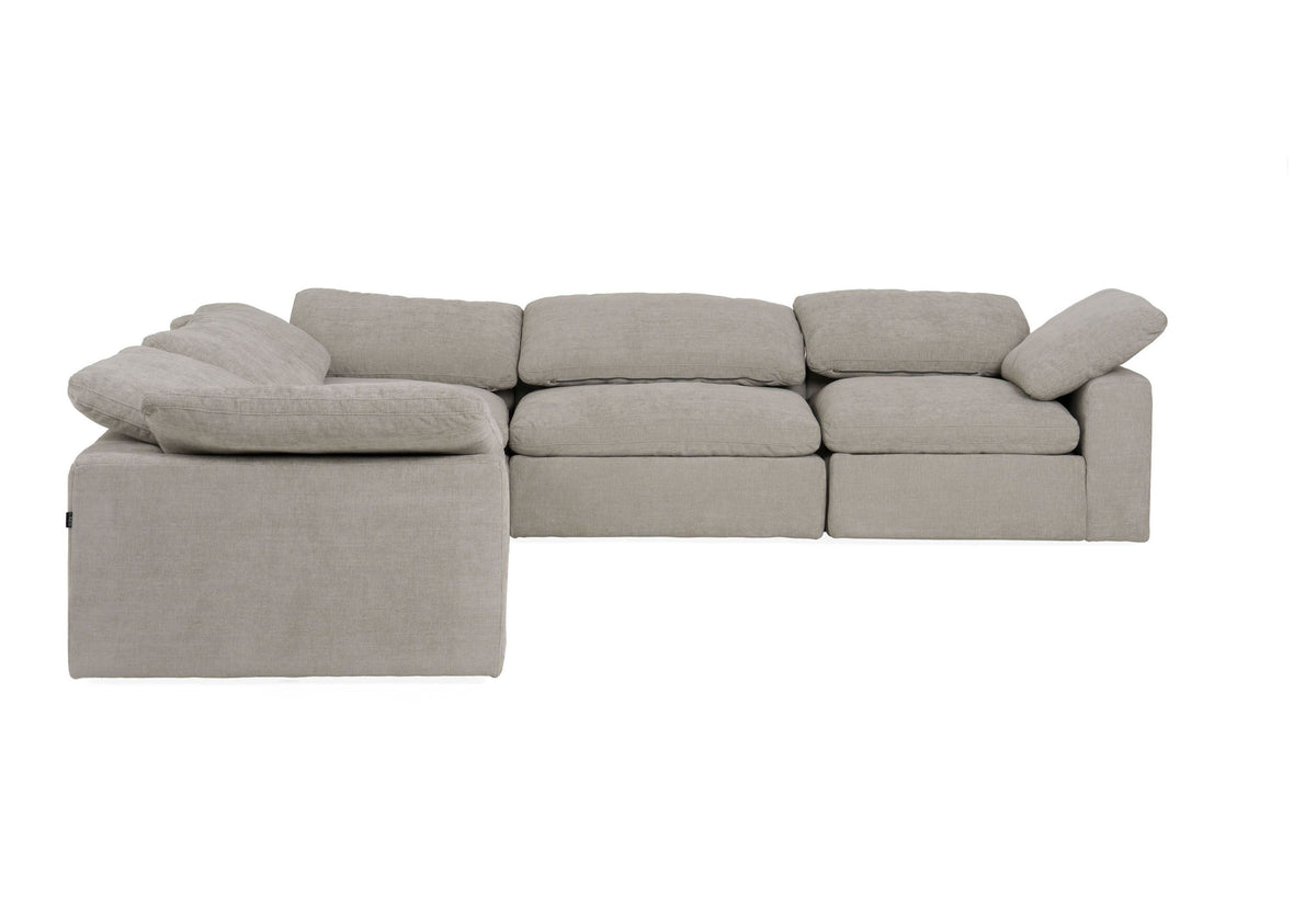 Corinth - Modern Grey Fabric Sectional Sofa with 3 Power Recliners by VIG Furniture - View 6
