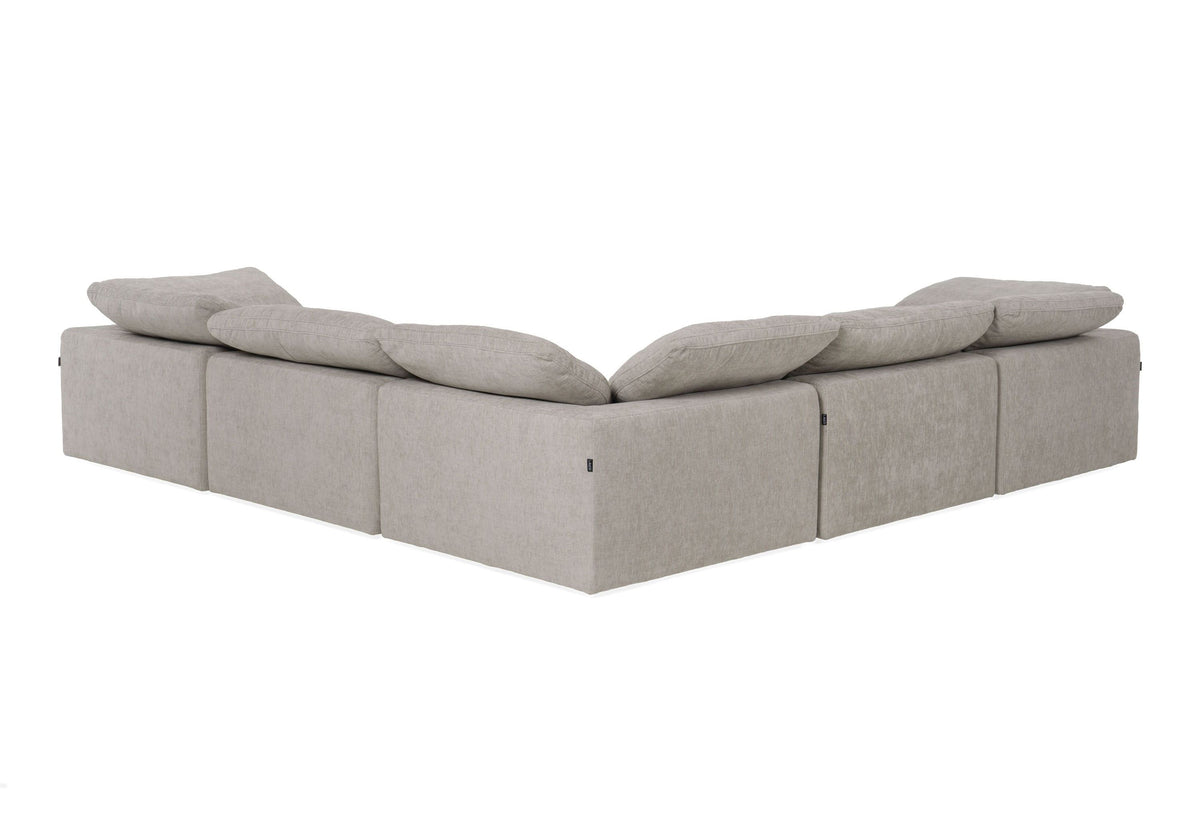 Corinth - Modern Grey Fabric Sectional Sofa with 3 Power Recliners by VIG Furniture - View 7