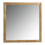 Queen Santa Barbara - Modern Grey Fabric + Natural Bedroom Set
