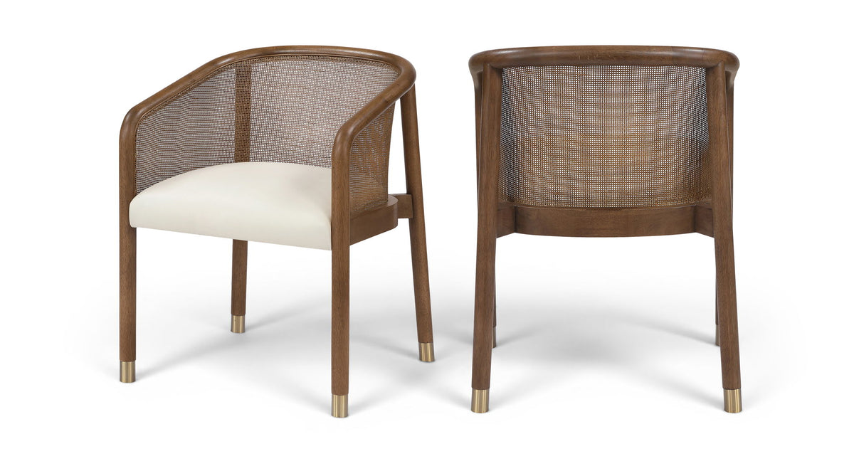 Sylvan - Vegan Leather Dining Chair (Set of 2) - Brown Frame