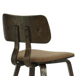 Jaguar - Curved Back Wood Dining Chair With Faux Leather Seat