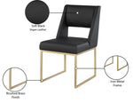 Jayce - Dining Chair (Set of 2), Gold Base
