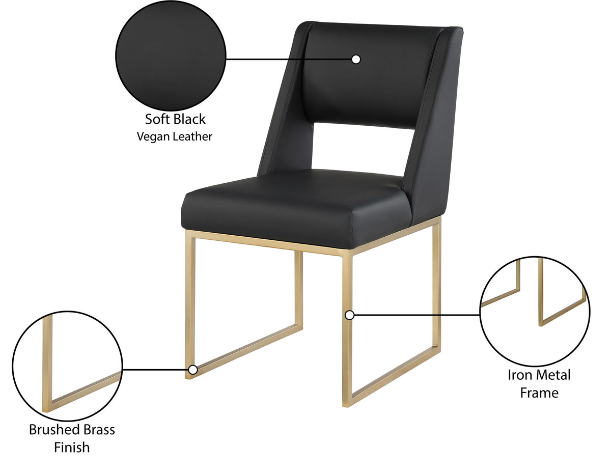 Jayce - Dining Chair (Set of 2), Gold Base