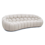 Yolonda - Modern Curved Beige Fabric Sofa by VIG Furniture - View 5