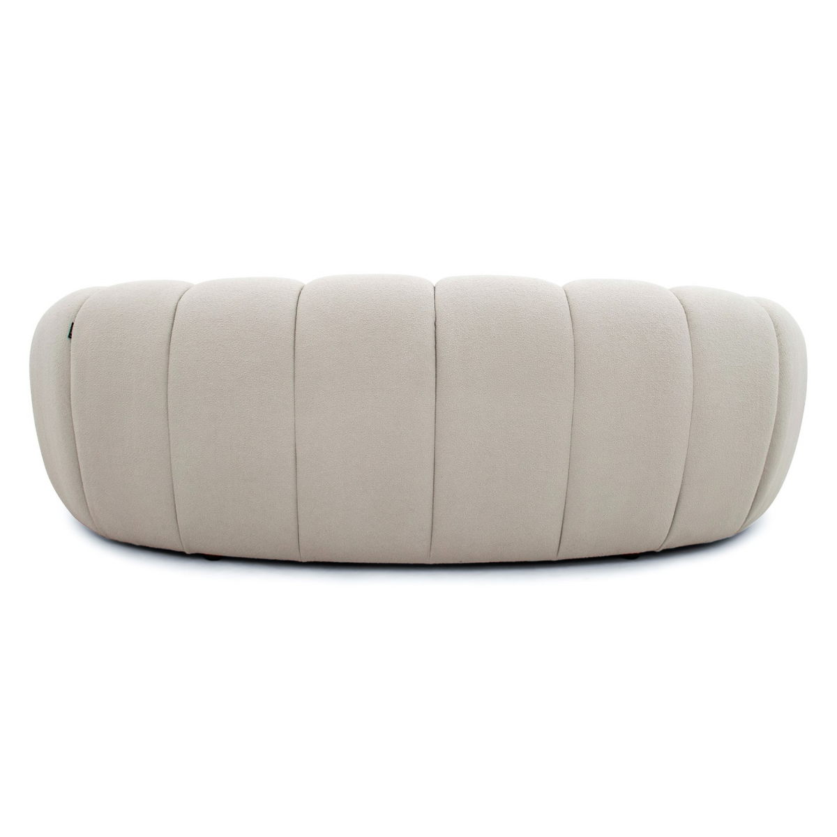 Yolonda - Modern Curved Beige Fabric Loveseat by VIG Furniture - View 6