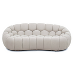 Yolonda - Modern Curved Beige Fabric Loveseat by VIG Furniture - View 1