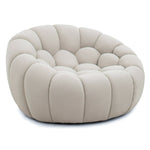 Yolonda - Modern Curved Beige Fabric Chair by VIG Furniture - View 1