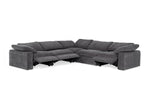 Corinth - Modern Dark Grey Fabric Sectional Sofa with 3 Power Recliners by VIG Furniture - View 5