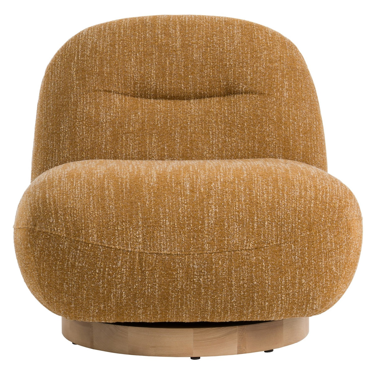 Renee - Modern Mustard Fabric Swivel Accent Chair by VIG Furniture - View 4