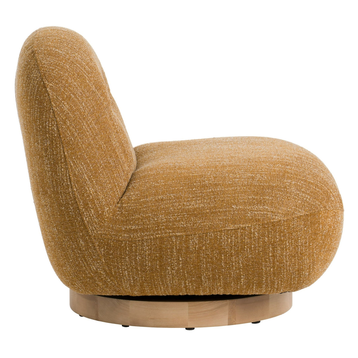 Renee - Modern Mustard Fabric Swivel Accent Chair by VIG Furniture - View 5