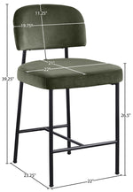 Zarelle - Performance Fabric Upholstered Counter Stool (Set of 2)