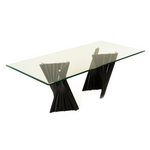Corbin Mid-Century Black Ash & Glass Dining Table by VIG Furniture - View 4