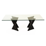 Corbin Mid-Century Black Ash & Glass Dining Table by VIG Furniture - View 1