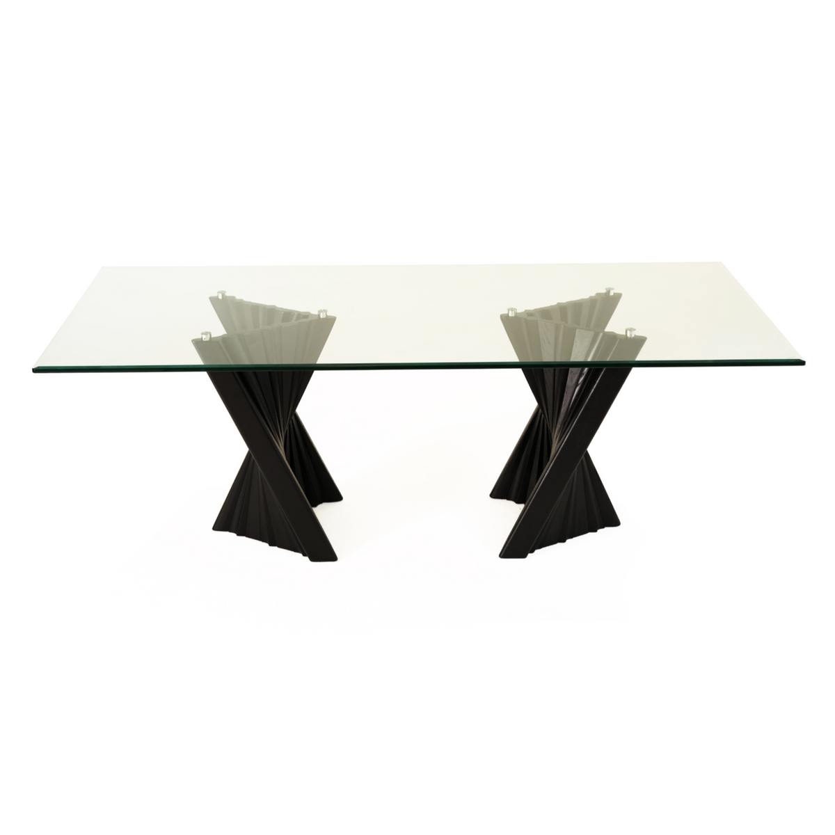 Corbin Mid-Century Black Ash & Glass Dining Table by VIG Furniture - View 1